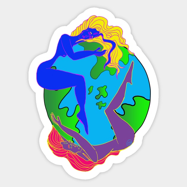 Earth Huggers Sticker by charleyllama